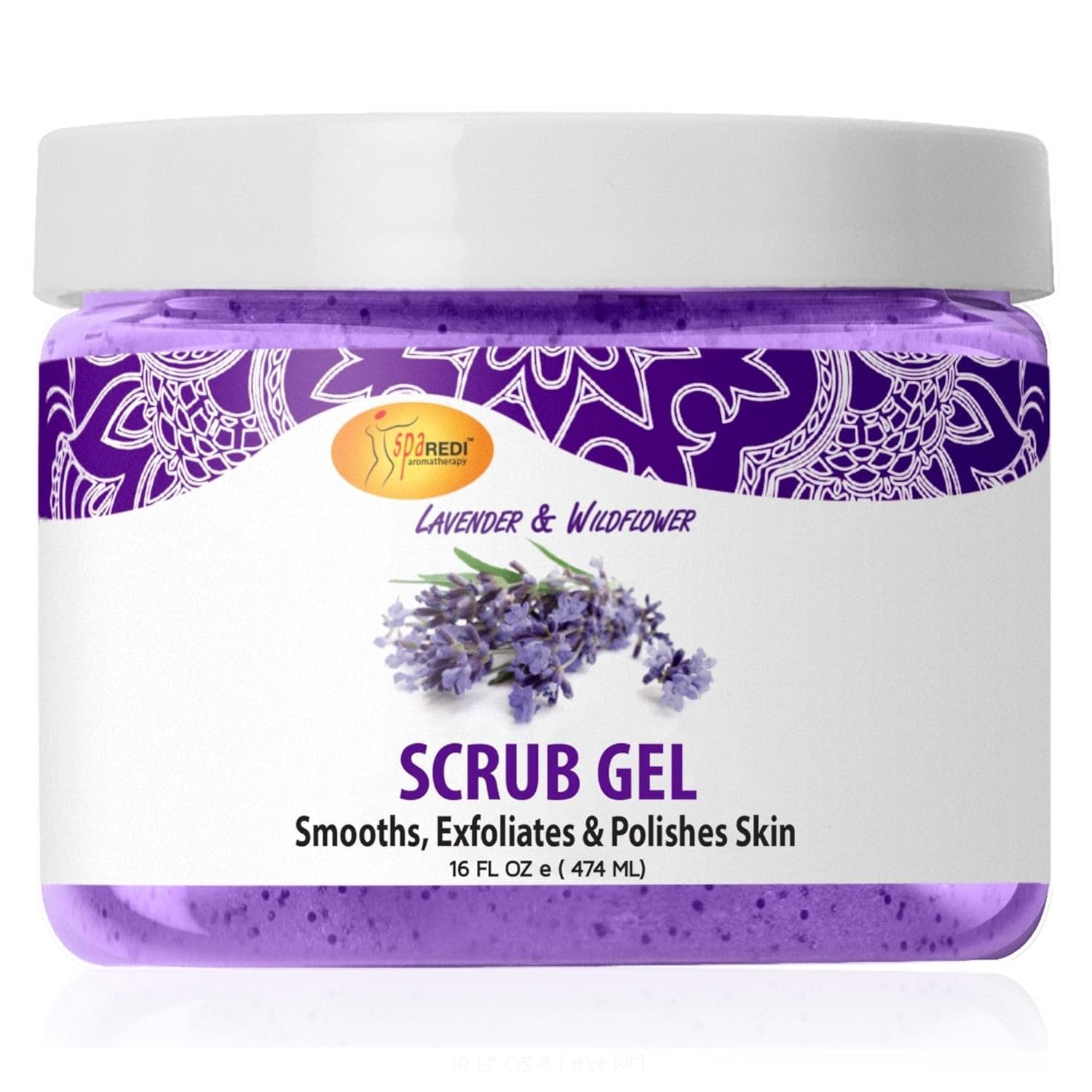 Spa Redi Pedi Scrub Gel Lavender & Wildflower 16oz