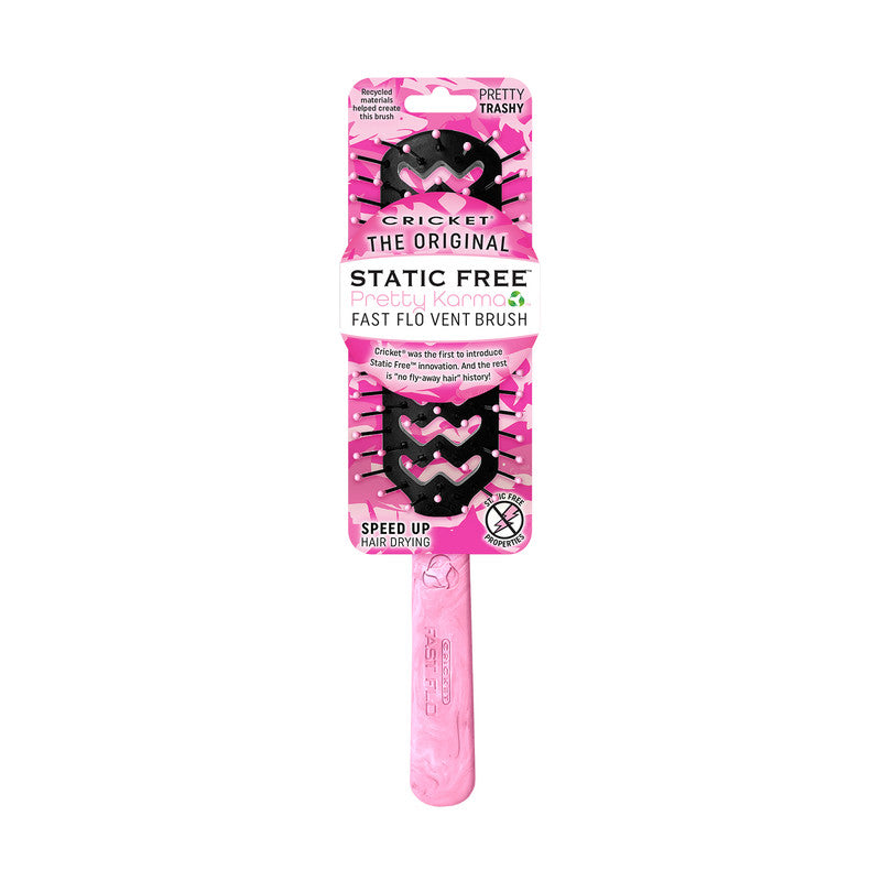 Cricket Static Free Pretty Karma Brush Fast Flo - Pretty Trashy Pink