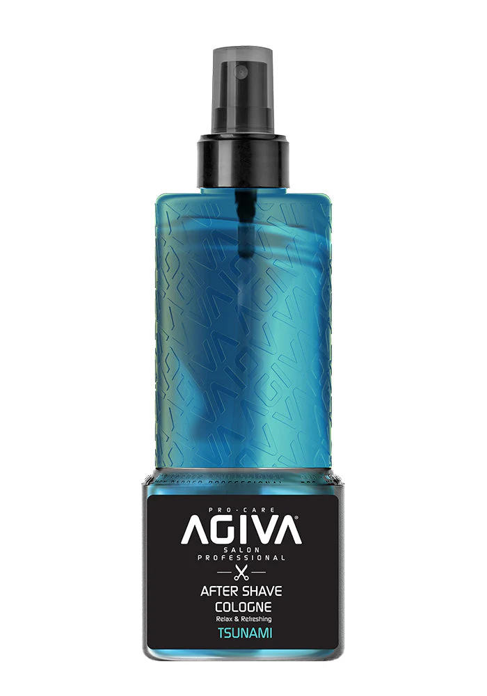 Agiva After Shave Cologne Tsunami 400ml/13.5oz - Blue