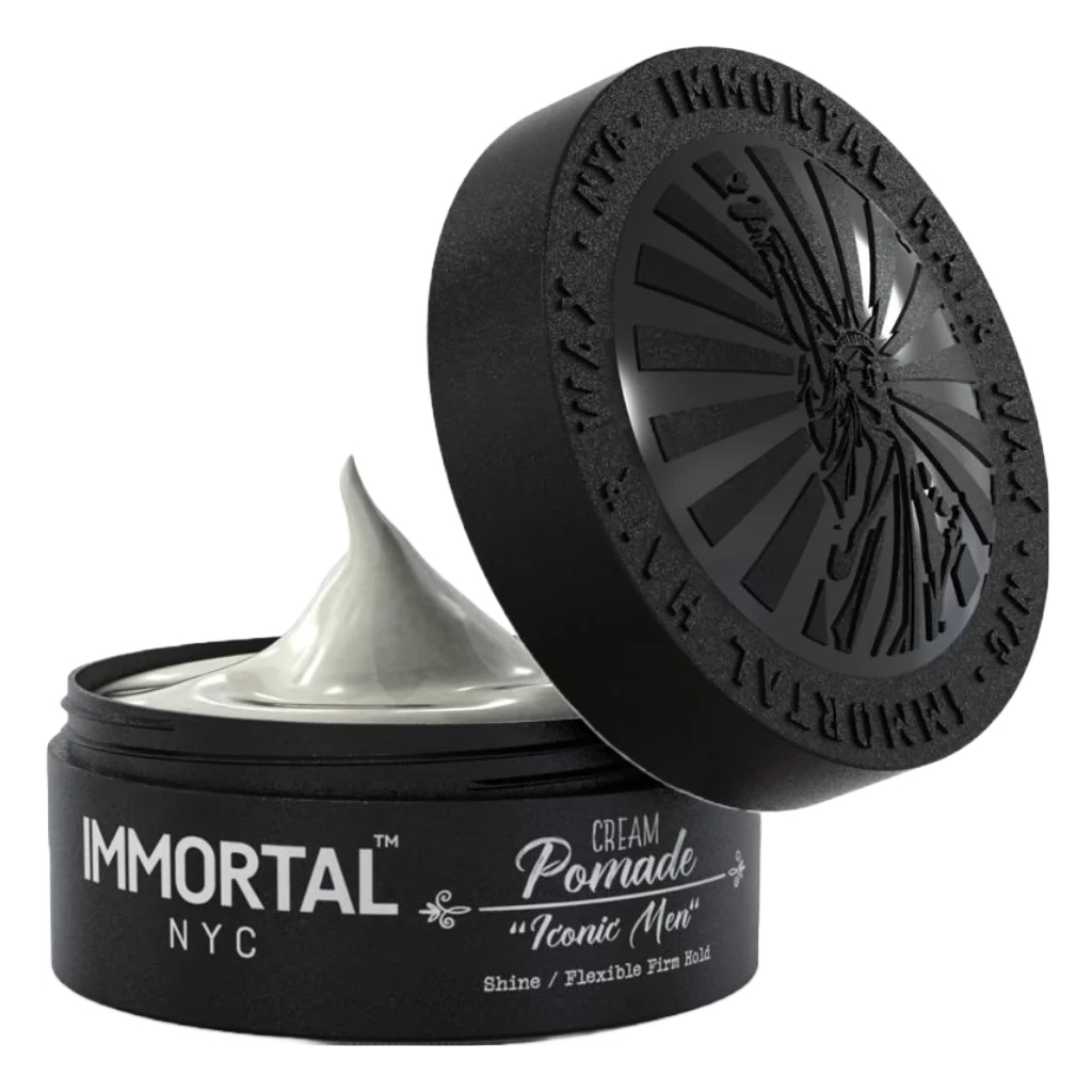 Immortal NYC Cream Pomade 5.07oz - Iconic Men Shine/Flexible Firm Hold